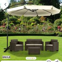 Salotto da esterno rattan