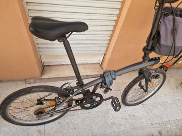 Bici pieghevole Fold 100 nera con accessori