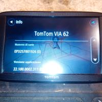 navigatore  GPS Tom Tom via 62