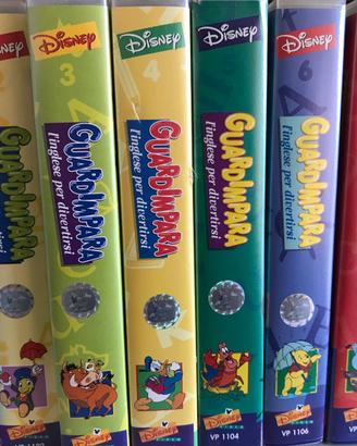 Cassette vhs Disney Guardimpara Inglese