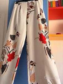 Pantaloni palazzo a fiori