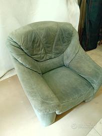 poltrona in vera pelle 