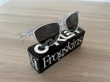Oakley Frogskins nuovi polarizzati neri trasparent