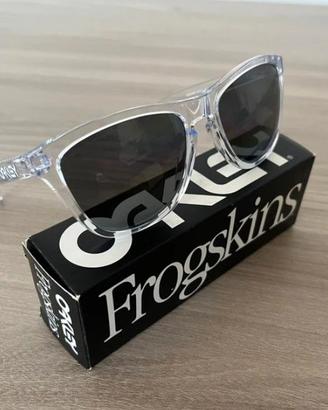 Oakley Frogskins nuovi polarizzati neri trasparent