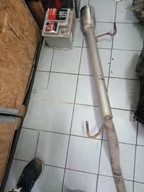 Tubo intero downpipe, più terminale finale in acci