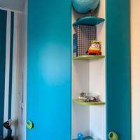 Armadio da ragazzi cabinato più letto cassonato