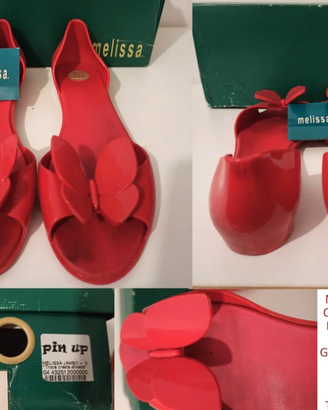 Melissa Seduce Rosse tg 39.5/40 - da collezione