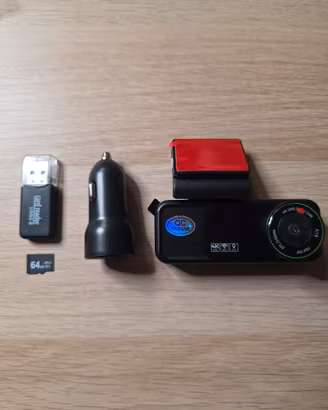 Dashcam Auto 4k Wifi e Gps + SD 64gb