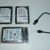 hard disk sata 500 gb esterno 2,5" + 2 hd 320 gb