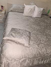 letto matrimoniale legno con rete x materasso