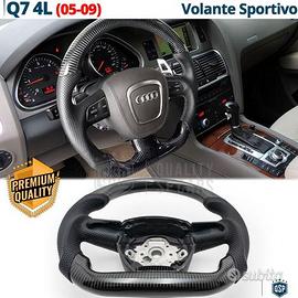 VOLANTE Sportivo Per Audi Q7 4L Carbonio e Pelle