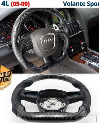 VOLANTE Sportivo Per Audi Q7 4L Carbonio e Pelle