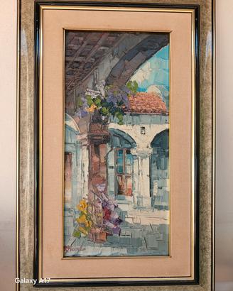 Quadro olio su tela "Firmato e Certificato".