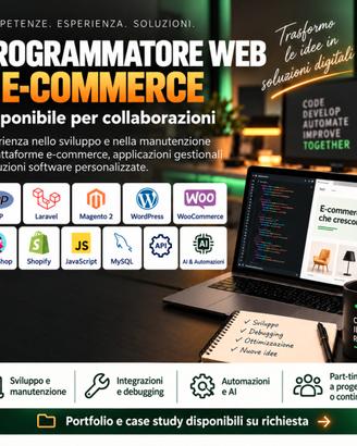 Programmatore Web & E-commerce