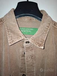 Camicia overshirt velluto Benetton