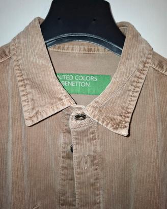 Camicia overshirt velluto Benetton