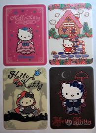 Card 2008 Lotto 4X Hello Kitty n° 10/13/14/21