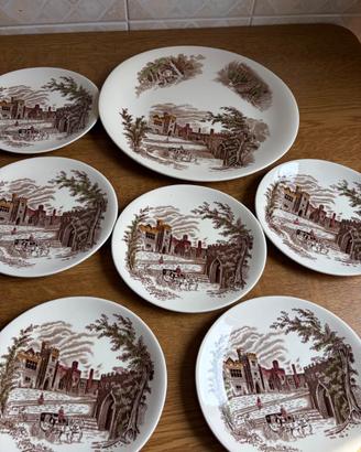 7 piatti decorativi Johnson Bros serie Haddon Hall
