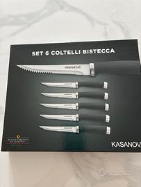 Set coltelli da bistecca Kasanova.nuovi in scatola