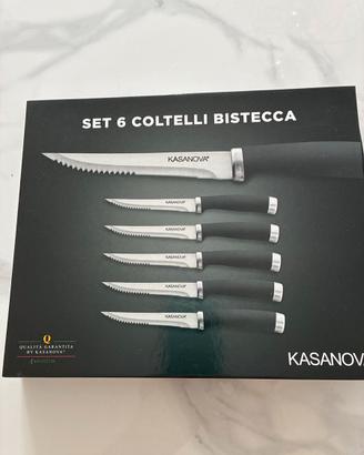 Set coltelli da bistecca Kasanova.nuovi in scatola