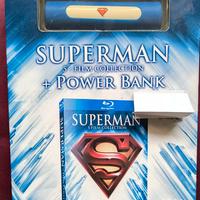 SUPERMAN 5 FILM COLLECTION + POWER BANK NUOVO