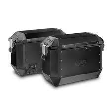 Valigie in alluminio Nero Kappa K'Voyager 33L