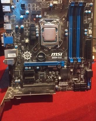 scheda madre MSI I7 più alimentatore e scheda vide