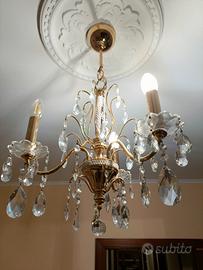 Lampadario Prearo con cristalli Swarovski 