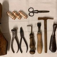 VECCHI ATTREZZI DA CALZOLAIO CIABATTINO 