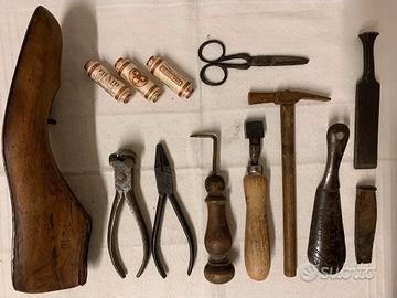 VECCHI ATTREZZI DA CALZOLAIO CIABATTINO 