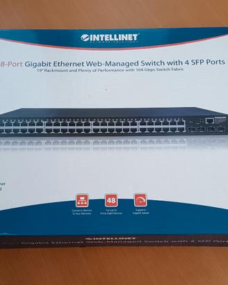 Switch Ethernet 48 Porte Gigabit Web-Managed con 4