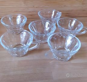 Tazze in vetro vintage