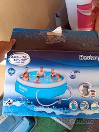 piscina bestway 305 x 76 completa di accessori