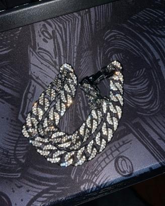 Collana cubana rapper super luccicante