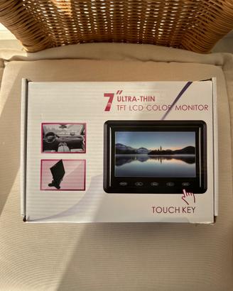 Monitor LCD 7” per auto – Retrovisore/Parcheggio –