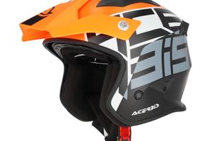 CASCO JET ARIA SPORT 22-06 ACERBIS grigio ARANCION