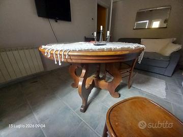 tavolo rotondo in legno da 120cm