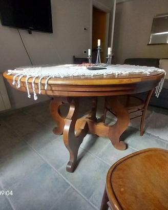 tavolo rotondo in legno da 120cm