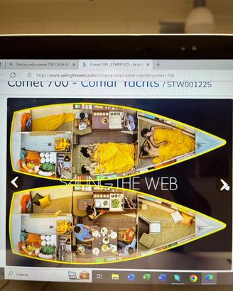 Barca a vela COMET 700 CAPODIMONTE BOLSENA