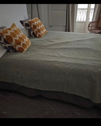 Struttura letto portaconten+materasso.160x200