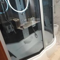 Vasca+ doccia mobile acessioriata con radio fm 