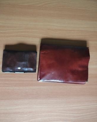 porta documenti e portafoglio 