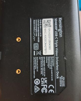 Docking Station Kensington SD4839P USB-C