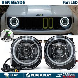 FARI Anteriori Full LED Per Jeep RENEGADE Omologat
