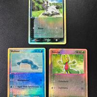 Lotto 3 pokemon card holo reverse (info in descr.)