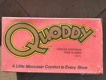 Quoddy mocassino pelle borgogna: US 9, It 42/42.5