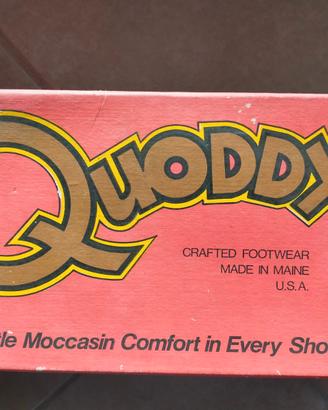 Quoddy mocassino pelle borgogna: US 9, It 42/42.5