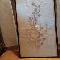 Quadro grandissimo 65x106cm con fiori secchi