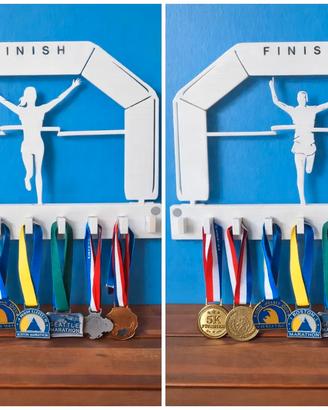 🥇 PORTAMEDAGLIE RUNNING PERSONALIZZATO