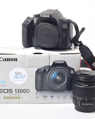 FOTOCAMERA DIGITALE REFLEX CANON 1300D + 18-55 III